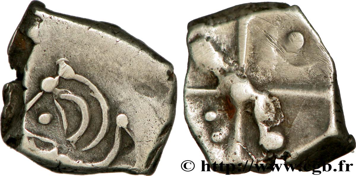 CADURQUES (région de Cahors) Drachme “à la tête triangulaire”, S. 118 TTB+