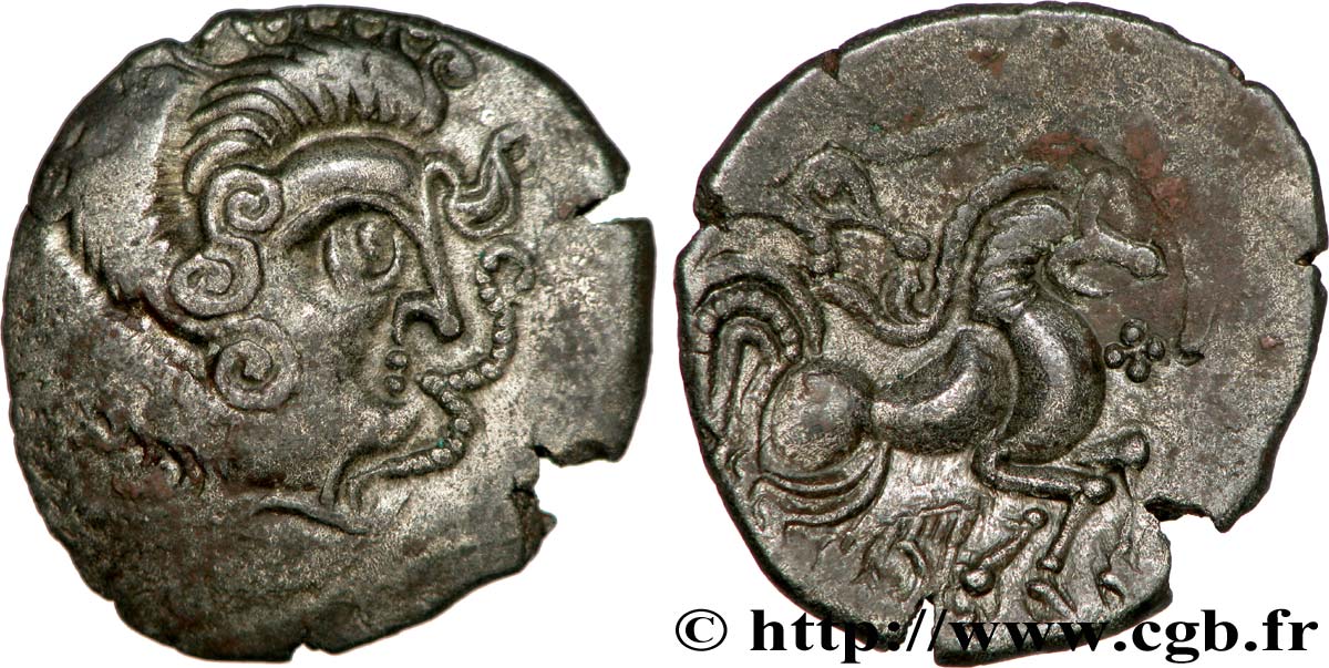 GALLIA - ARMORICA - CORIOSOLITÆ (Región de Corseul, Cotes d Armor) Statère de billon, classe II EBC