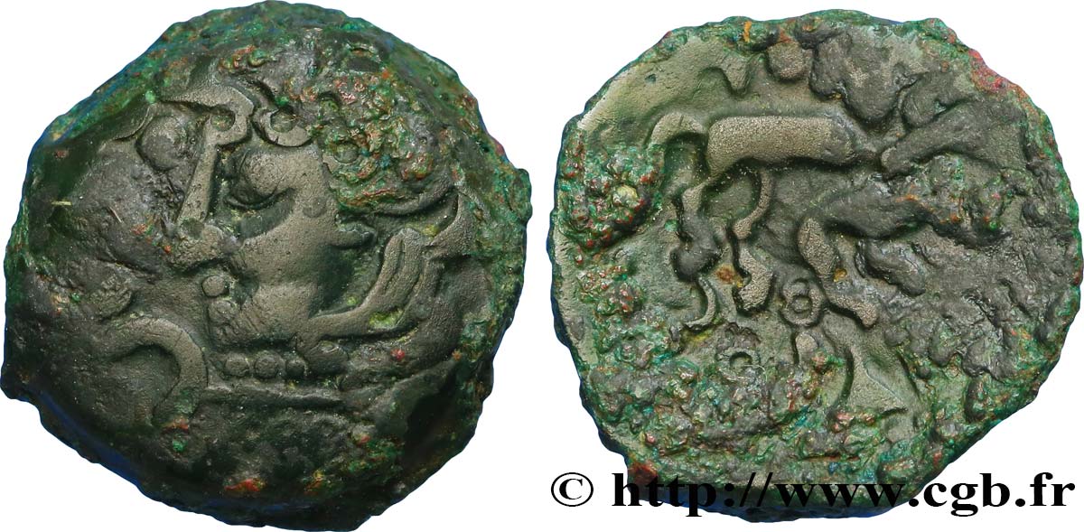 GALLIA BELGICA - SUESSIONES (Región de Soissons) Bronze DEIVICIAC, classe I BC+