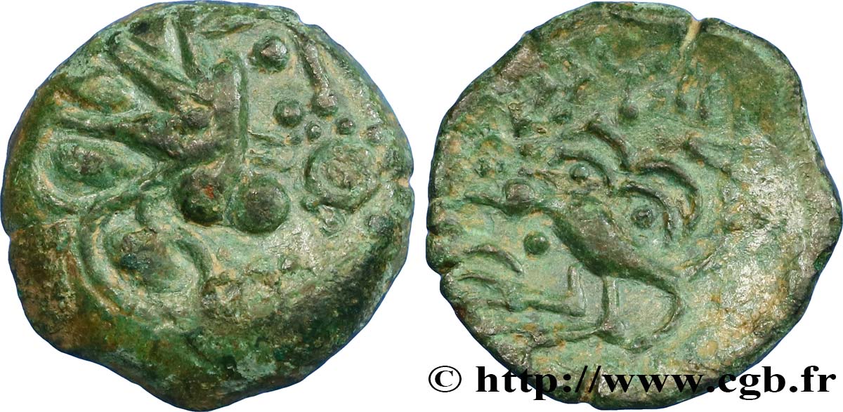 SÉNONS (région de Sens) Bronze YLLYCCI à l’oiseau, classe Va / Vc TTB