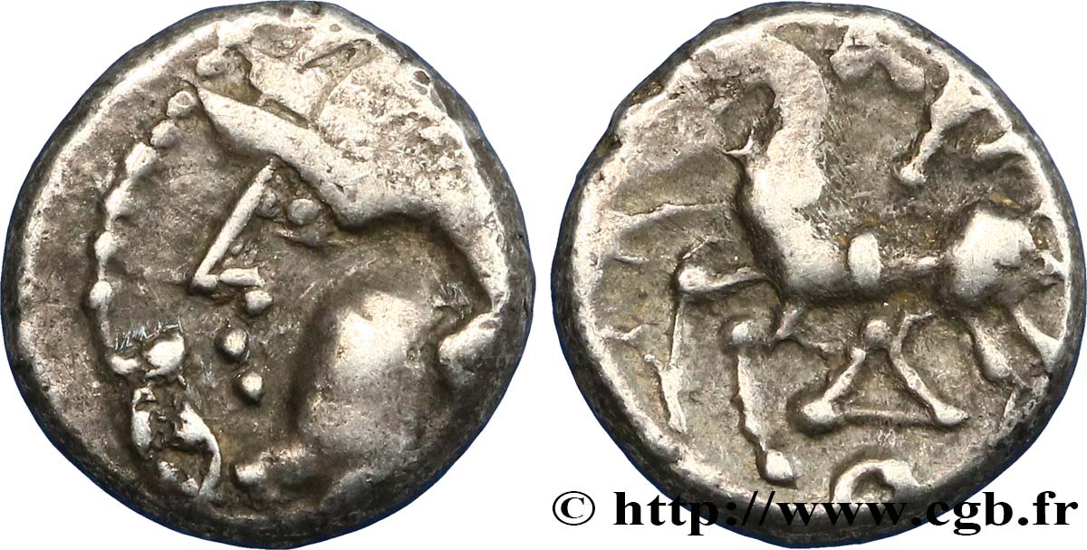 GALLIA BELGICA - LINGONES (Area of Langres) Denier KALETEDOY, B5 XF