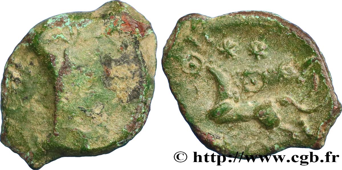 GALLIEN - BELGICA - REMI (Region die Reims) Bronze au cheval et aux annelets S/SS
