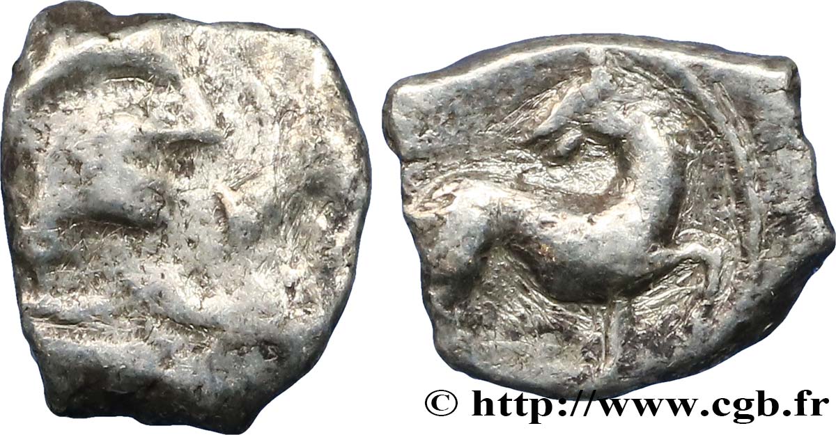 NERONKEN - NÉDÈNES (oppidum de Montlaurès) Obole au cheval retourné TB/TTB