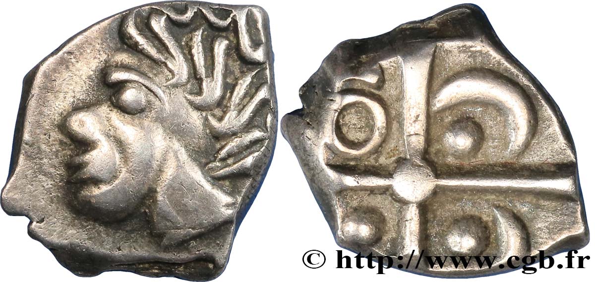 GALLIA - SOUTH-WESTERN GAUL - TOLOSATES (Area of Vieille-Toulouse) Drachme “à la tête négroïde”, S. 75 AU