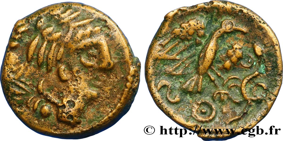 GALLIA - CARNUTES (Regione della Beauce) Bronze “à l’aigle et au serpent” q.SPL
