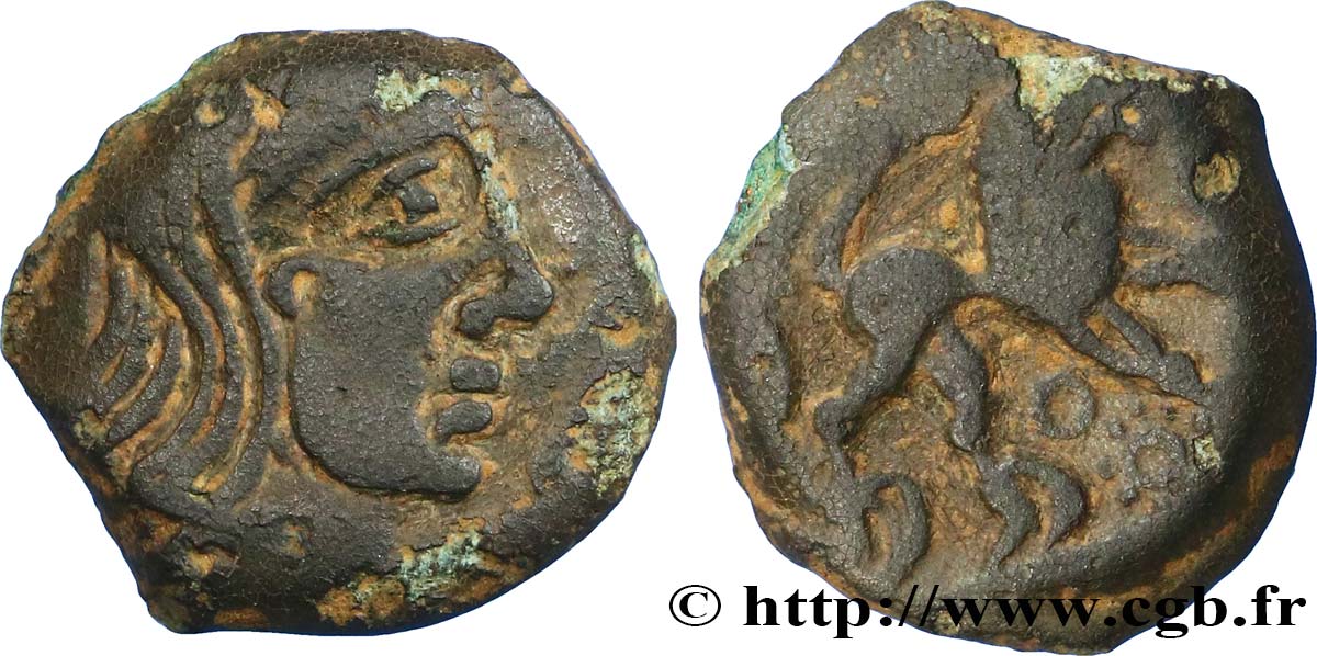 LÉXOVIENS (Région de Lisieux) Bronze CISIAMBOS au lion TTB