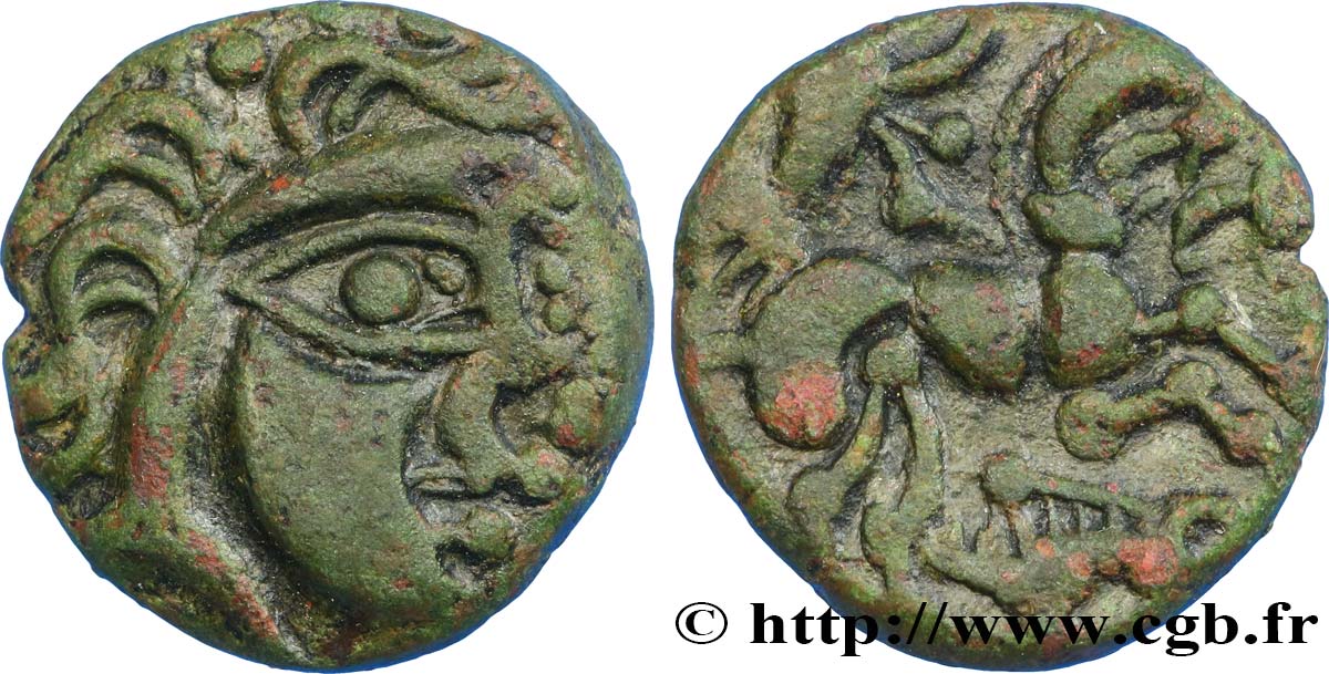 GALLIEN - ARMORICA - BAÏOCASSES (Region die Bayeux) Statère de bronze VZ