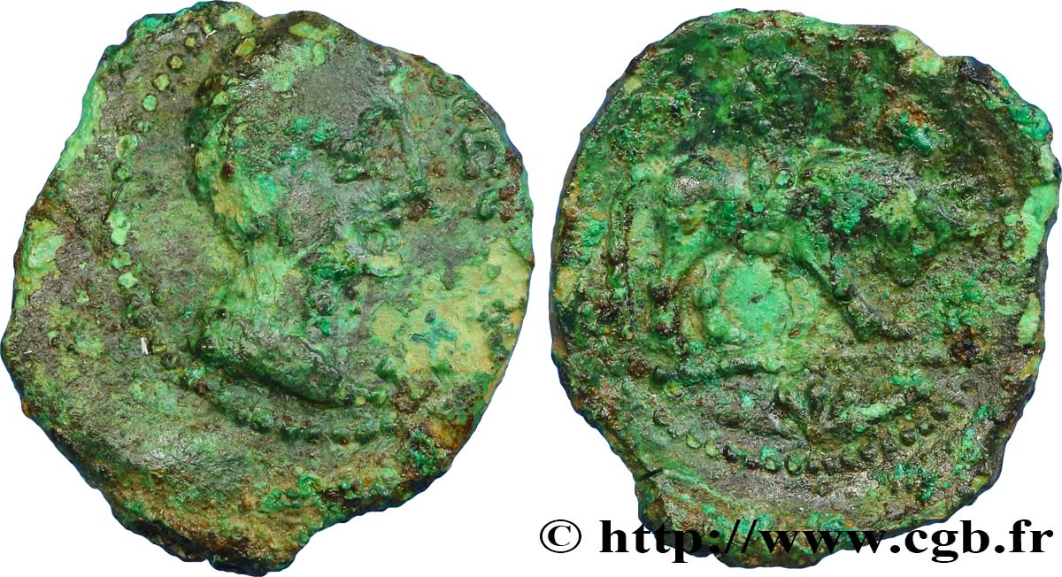 GALLIA - SANTONES / CENTROOESTE - Inciertas Bronze ATECTORI (quadrans) BC+