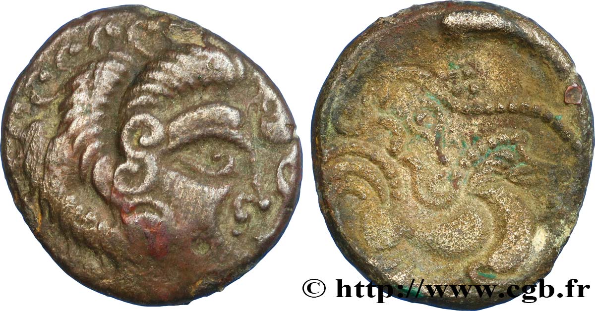 GALLIA - ARMORICA - CORIOSOLITÆ (Regione di Corseul, Cotes d Armor) Statère de billon, classe II BB/q.SPL