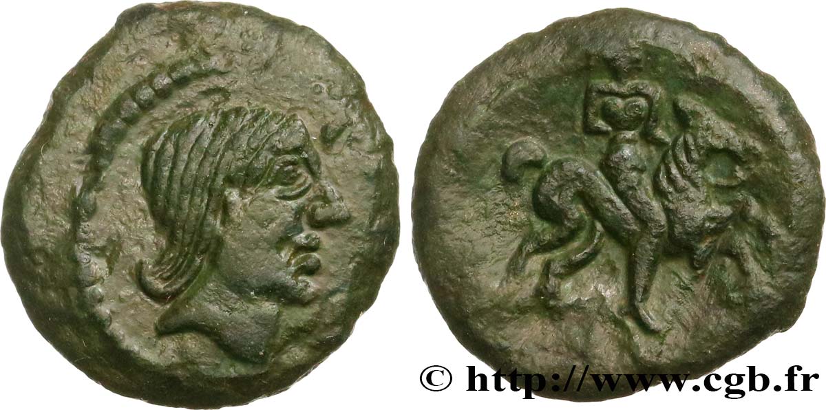 VÉLIOCASSES (Région du Vexin normand) Bronze RATVMACOS, au cavalier TTB+