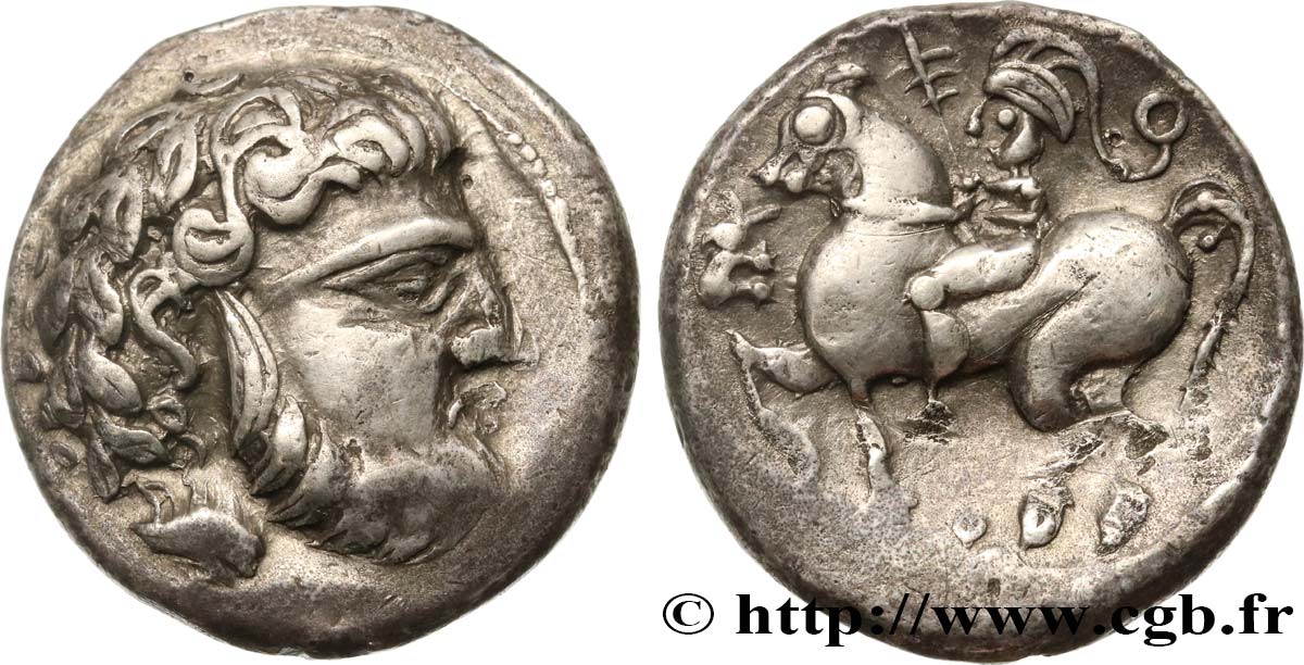 DANUBIAN CELTS - TETRADRACHMS IMITATIONS OF PHILIP II AND HIS SUCCESSORS Tétradrachme au type “Bartkranzaverse” AU