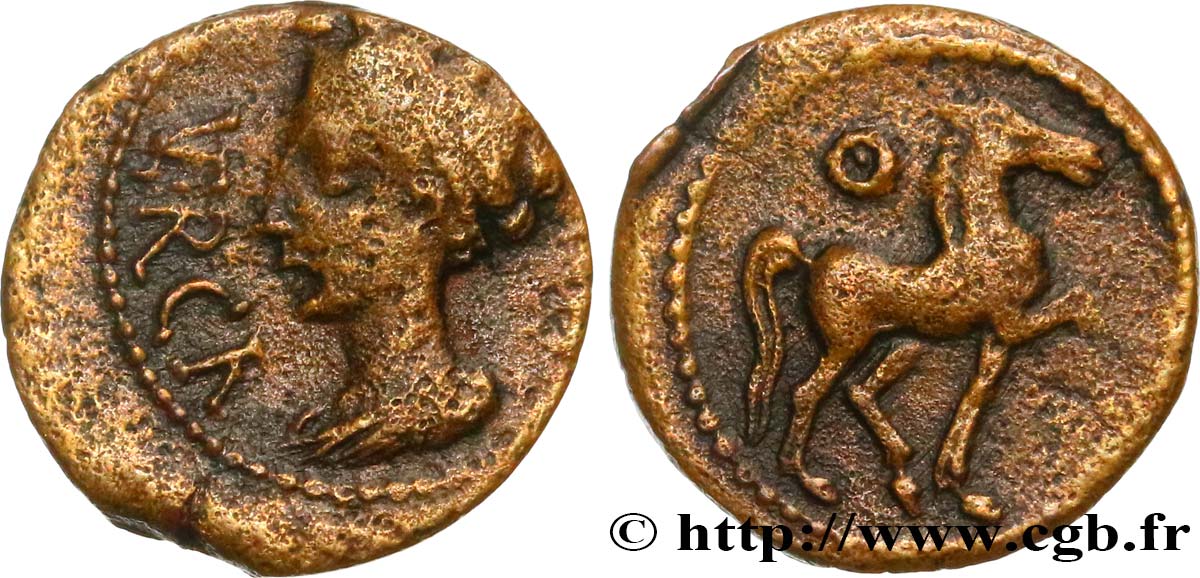 GALLIA - ARVERNI (Area of Clermont-Ferrand) Bronze VERCA XF