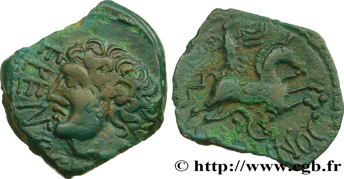 GALLIEN - BELGICA - MELDI (Region die Meaux) Bronze EPENOS fVZ/SS
