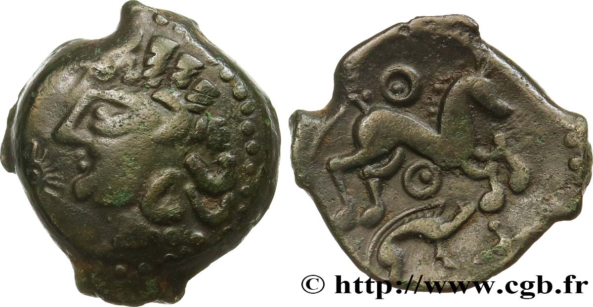 AULERQUES ÉBUROVICES (Région d Évreux) Bronze au cheval et au sanglier SUP