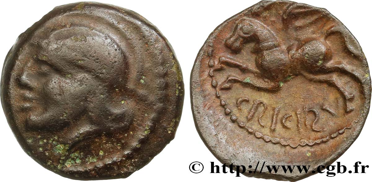 GALLIA BELGICA - SUESSIONES (Regione de Soissons) Bronze CRICIRV q.BB/q.SPL