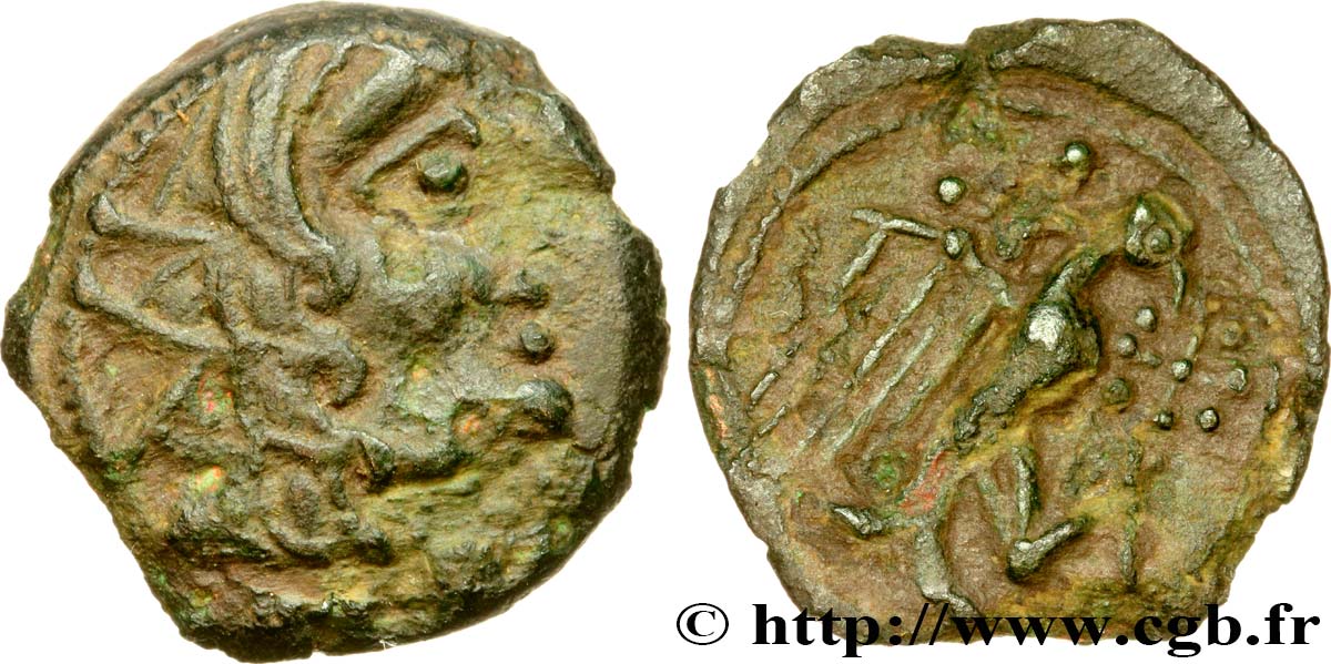 GALLIA - CARNUTES (Regione della Beauce) Bronze à l’aigle et à la croisette q.BB