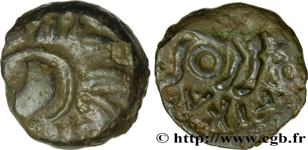 GALLIEN - BELGICA - PARISER RAUM Bronze épigraphe IIAKATONKAN SS