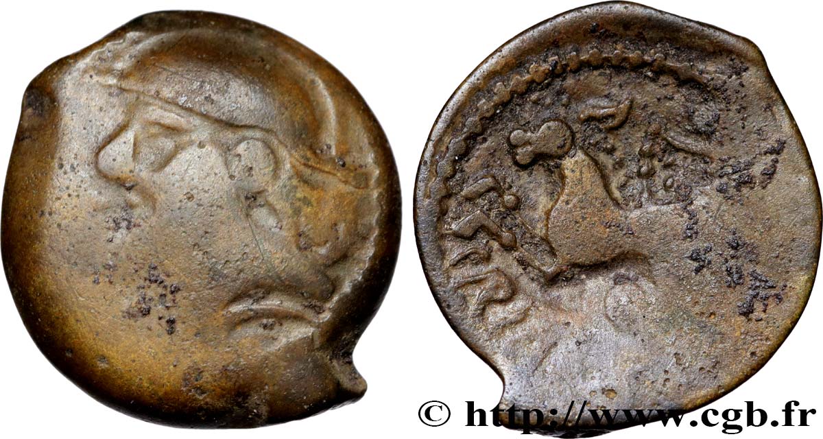 GALLIA BELGICA - SUESSIONES (Regione de Soissons) Bronze CRICIRV q.BB
