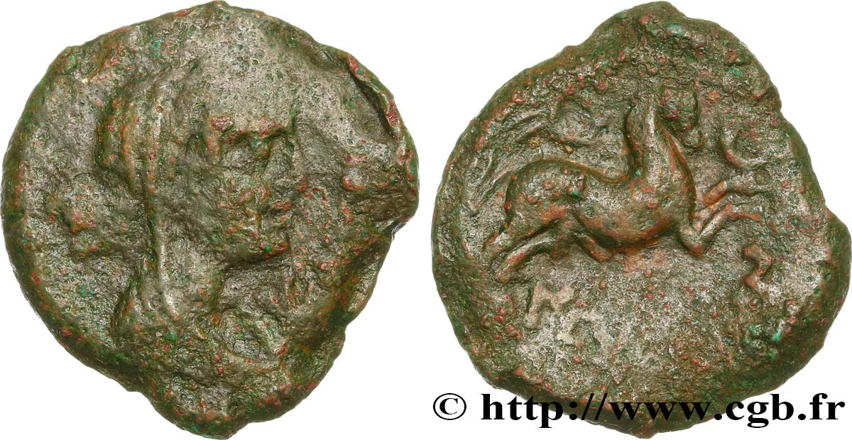 GALLIA - NEDENES (oppido di Montlaures) Unité ou bronze au taureau q.BB