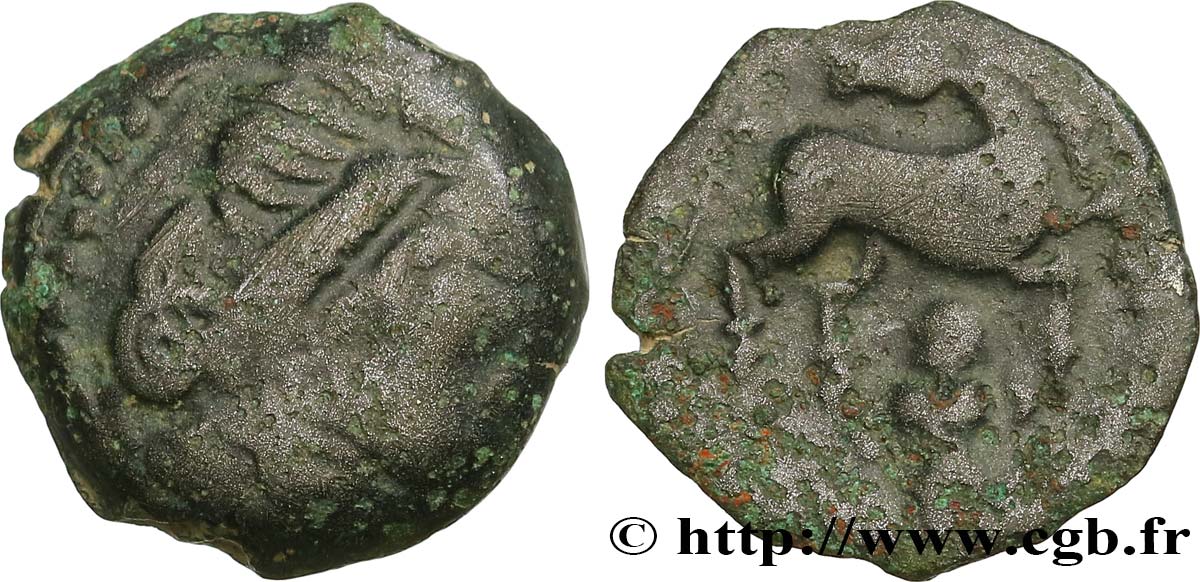 PARISII (Regione di Paris) Bronze ECCAIOS, au cheval retourné MB