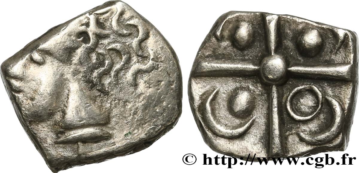 GALLIA - SUDOESTE DE LA GALLIA - TOLOSATES (Región de Vieja-Tolosa) Drachme “à la tête négroïde”, S. 75 BC+/MBC