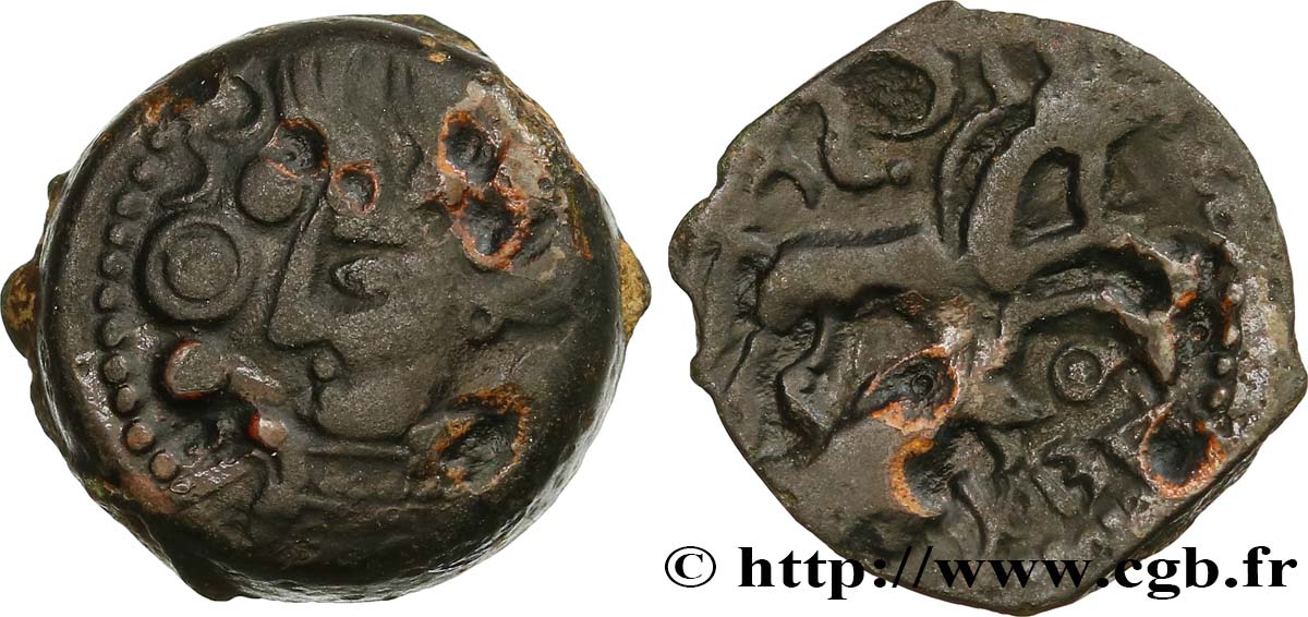 GALLIA BELGICA - SUESSIONES (Región de Soissons) Bronze DEIVICIAC, classe I MBC