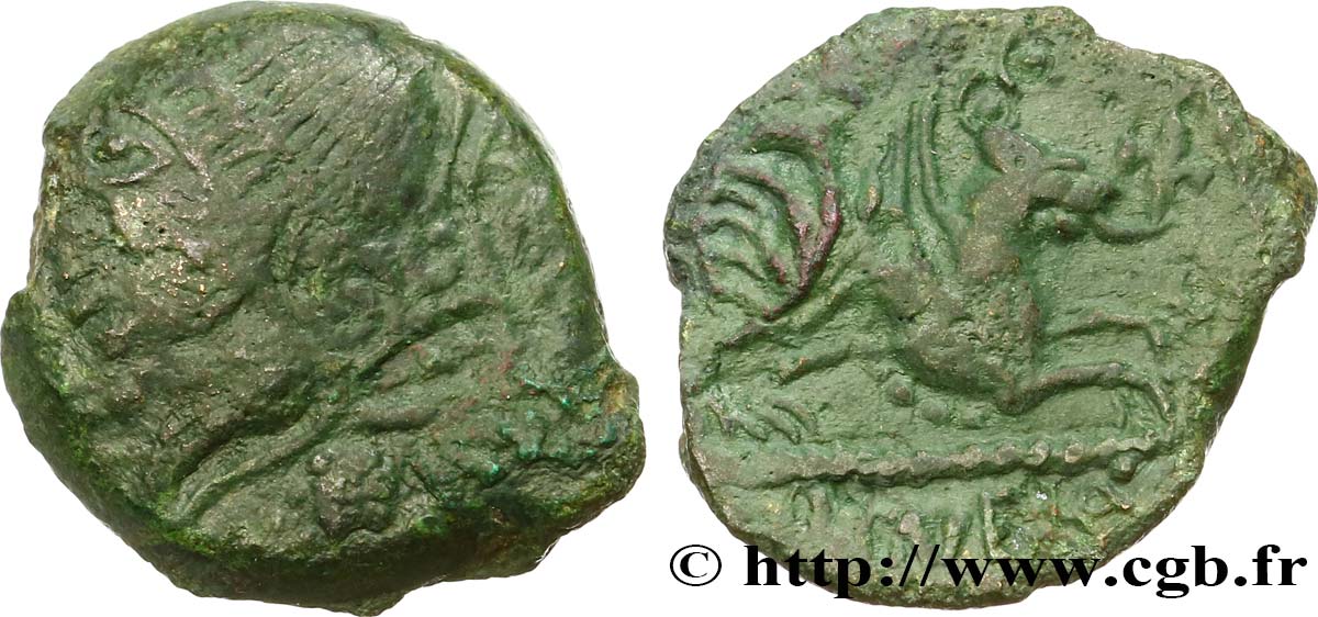 GALLIEN - BELGICA - MELDI (Region die Meaux) Bronze ROVECA ARCANTODAN, classe Ib fSS