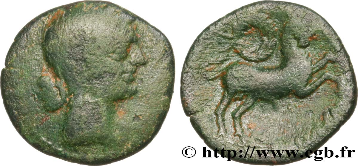 GALLIA - NEDENES (oppidum of Montlaures) Unité ou bronze au taureau VF