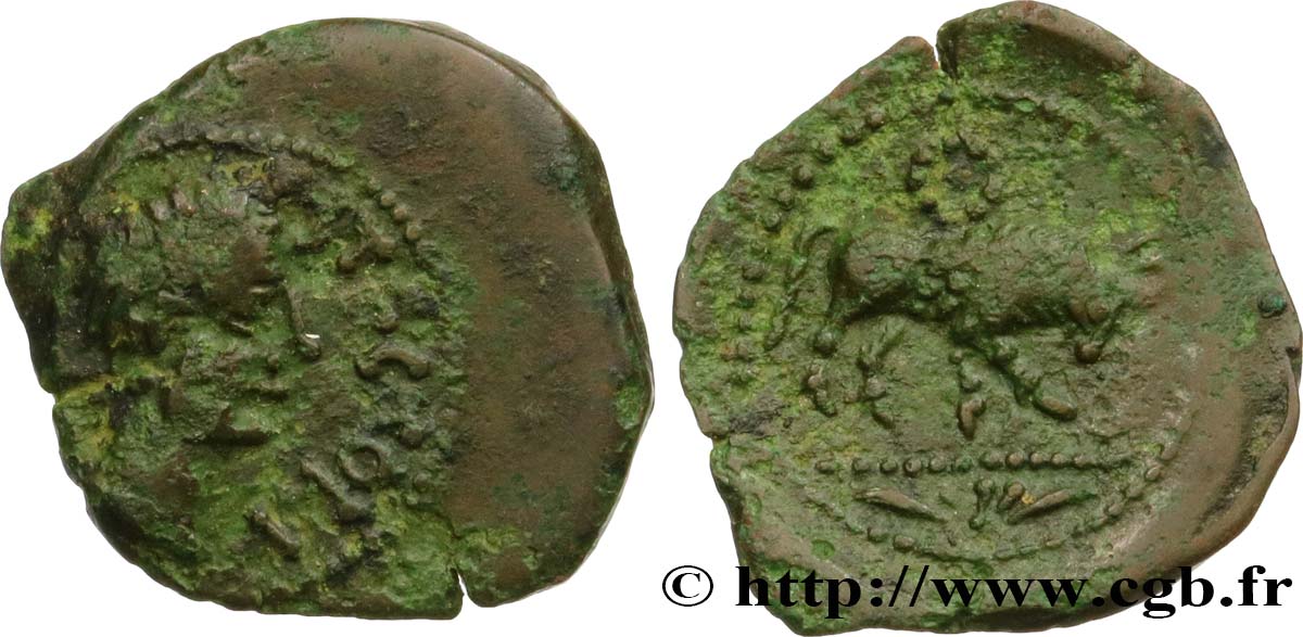 GALLIA - SANTONES / MID-WESTERN, Unspecified Bronze ATECTORI (quadrans) XF/AU