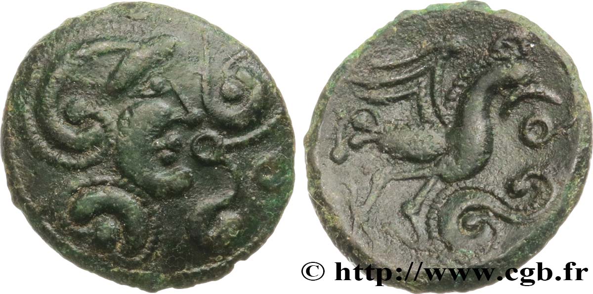 GALLIA - BELGICA - BELLOVACI (Región de Beauvais) Bronze au coq, DT. 517 EBC