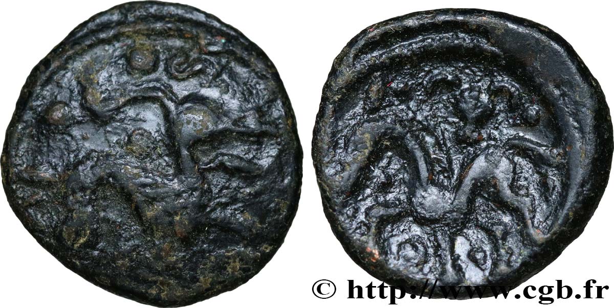 GALLIA BELGICA - AMBIANI (Regione di Amiens) Bronze VOCIICA q.BB/BB