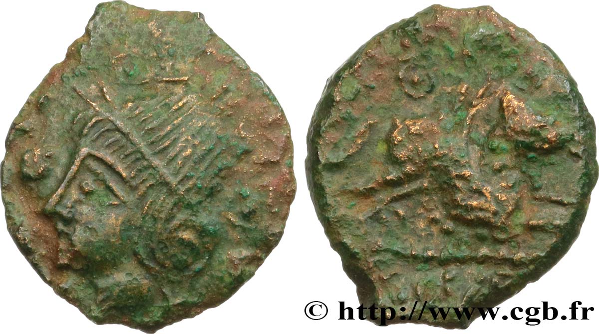 GALLIA BELGICA - MELDI (Area of Meaux) Bronze ROVECA ARCANTODAN, classe Ib XF