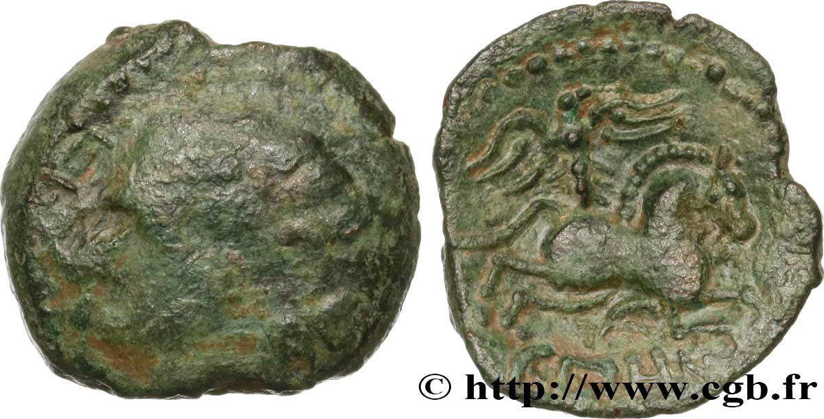 GALLIA BELGICA - MELDI (Regione di Meaux) Bronze EPENOS q.BB/BB