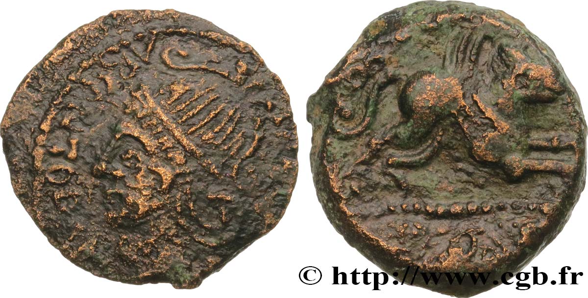 GALLIEN - BELGICA - MELDI (Region die Meaux) Bronze ROVECA ARCANTODAN, classe Ia fSS