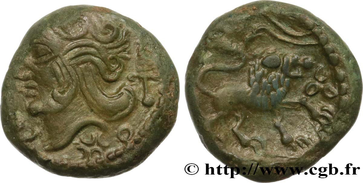 VELIOCASSES (Area of Norman Vexin) Bronze SVTICOS, classe II au lion AU