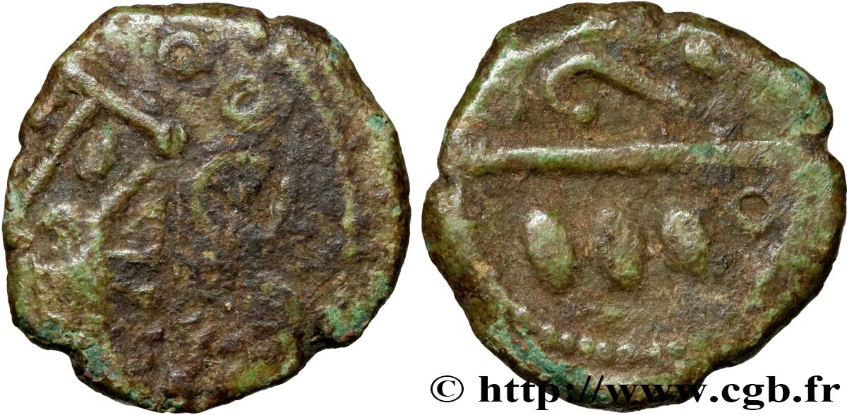 GALLIA - CALETI (Regione di Pays de Caux) Bronze à l esse et aux chevrons q.BB/BB