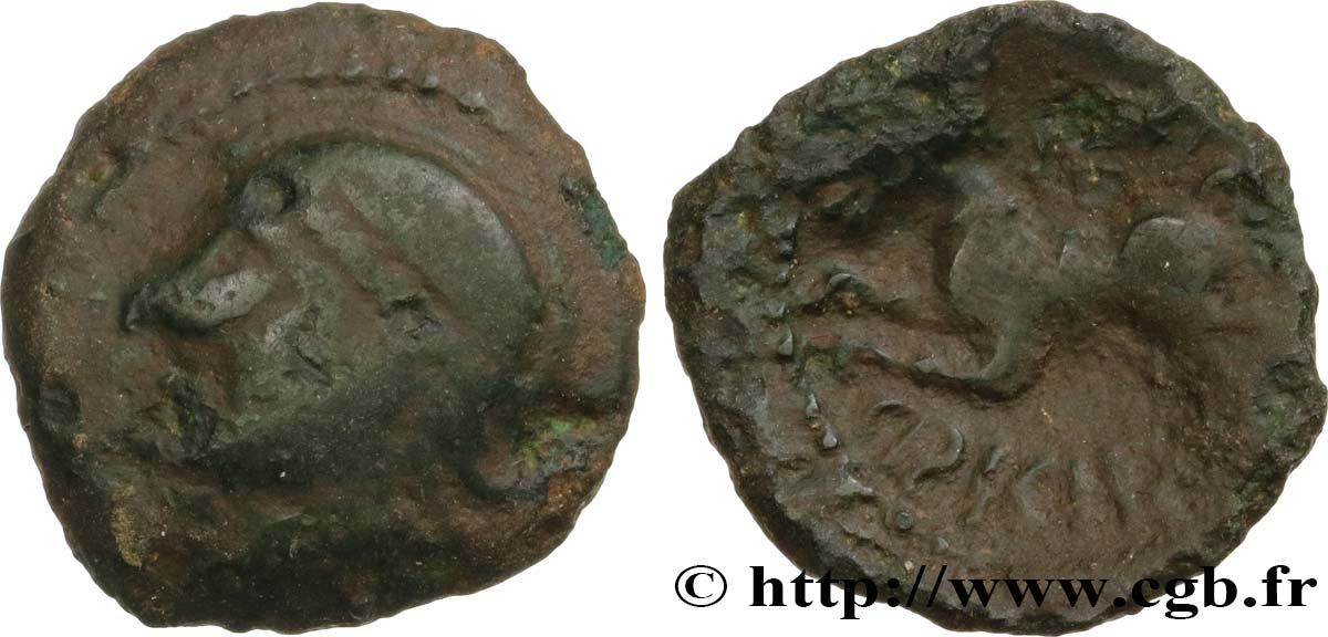 GALLIA BELGICA - SUESSIONES (Regione de Soissons) Bronze CRICIRV q.BB
