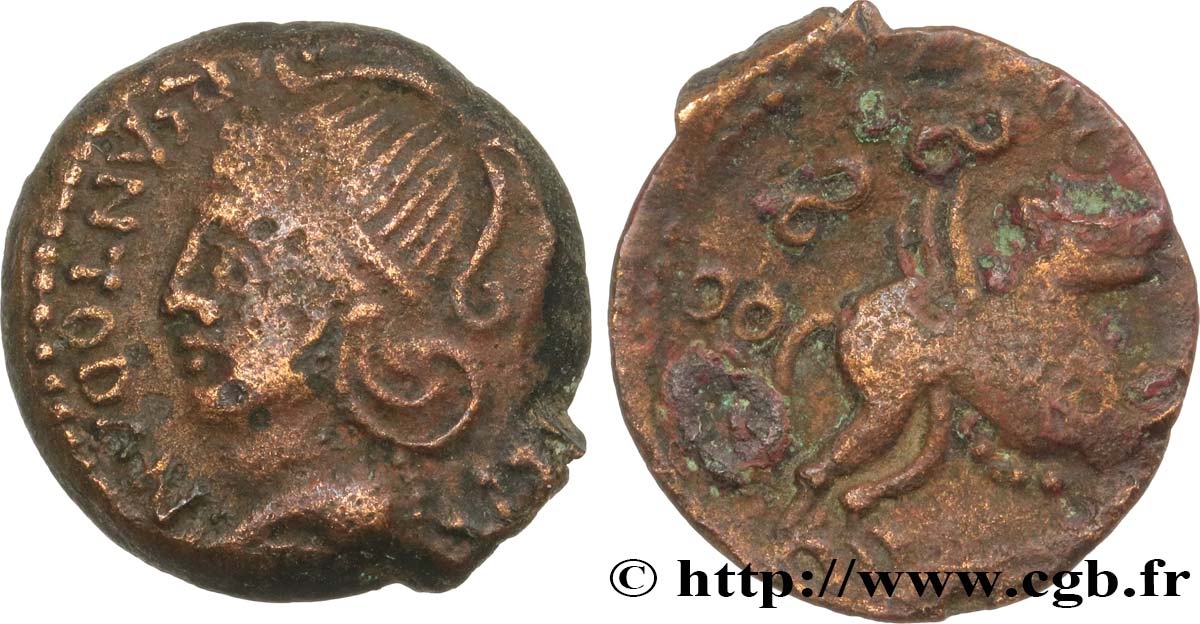 GALLIA BELGICA - MELDI (Regione di Meaux) Bronze ROVECA ARCANTODAN, classe Ia q.BB
