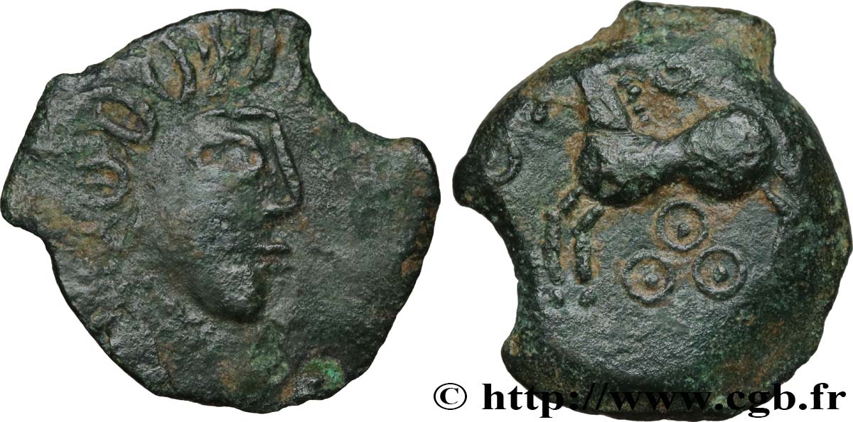 RÈMES (Région de Reims) Bronze au cheval et aux annelets TTB