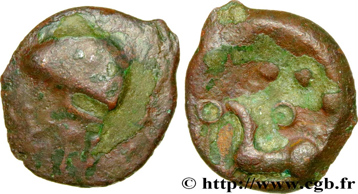 RÈMES (Région de Reims) Bronze au cheval et aux annelets TB+/TTB