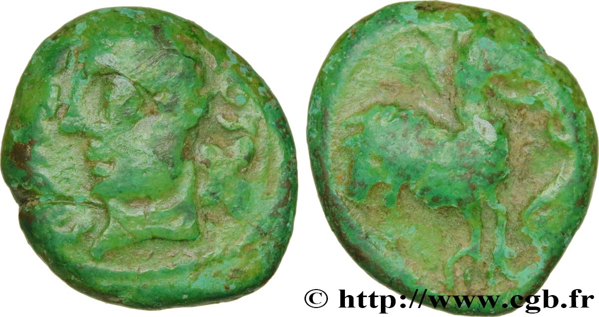 GALLIA BELGICA - REMI (Area of Reims) Bronze ATISIOS REMOS, classe II XF
