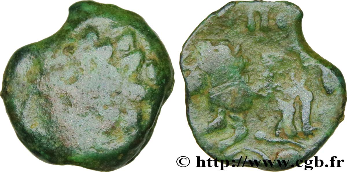 VIROMANDUI (Area of Vermandois) Bronze SOLLOS au lion BC