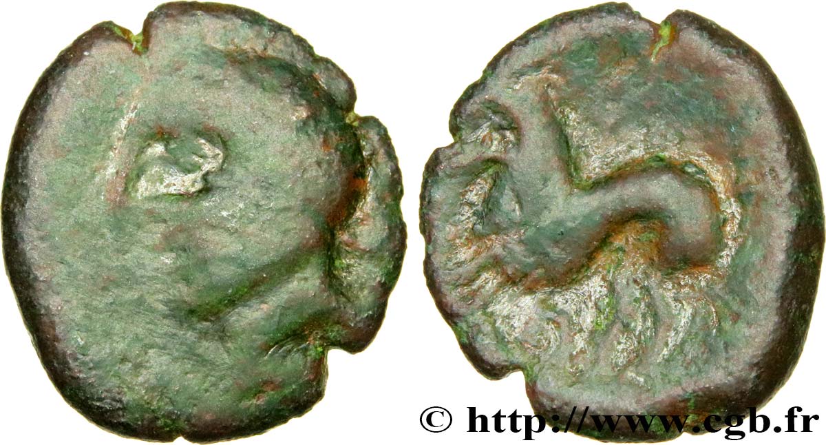 GALLIA BELGICA - REMI (Area of Reims) Bronze ATISIOS REMOS, classe I VF