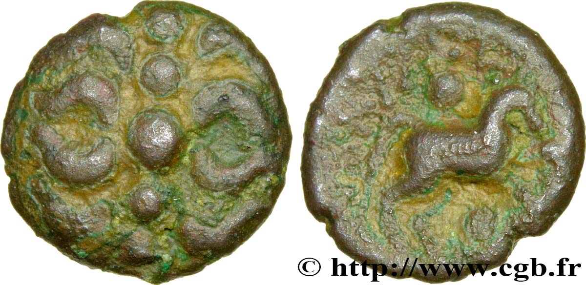 GALLIEN - BELGICA - NERVII (Belgien) Bronze au rameau fSS