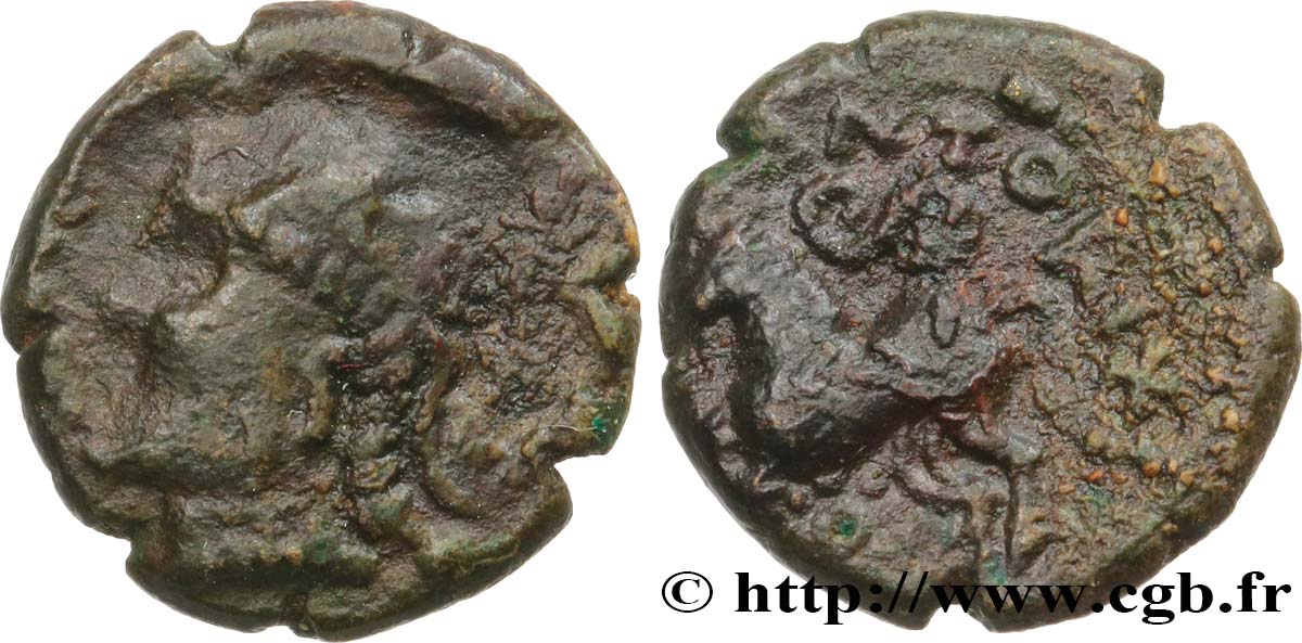 GALLIA BELGICA SEQUANI (Regione di Besançon) Bronze TVRONOS / CANTORIX q.BB