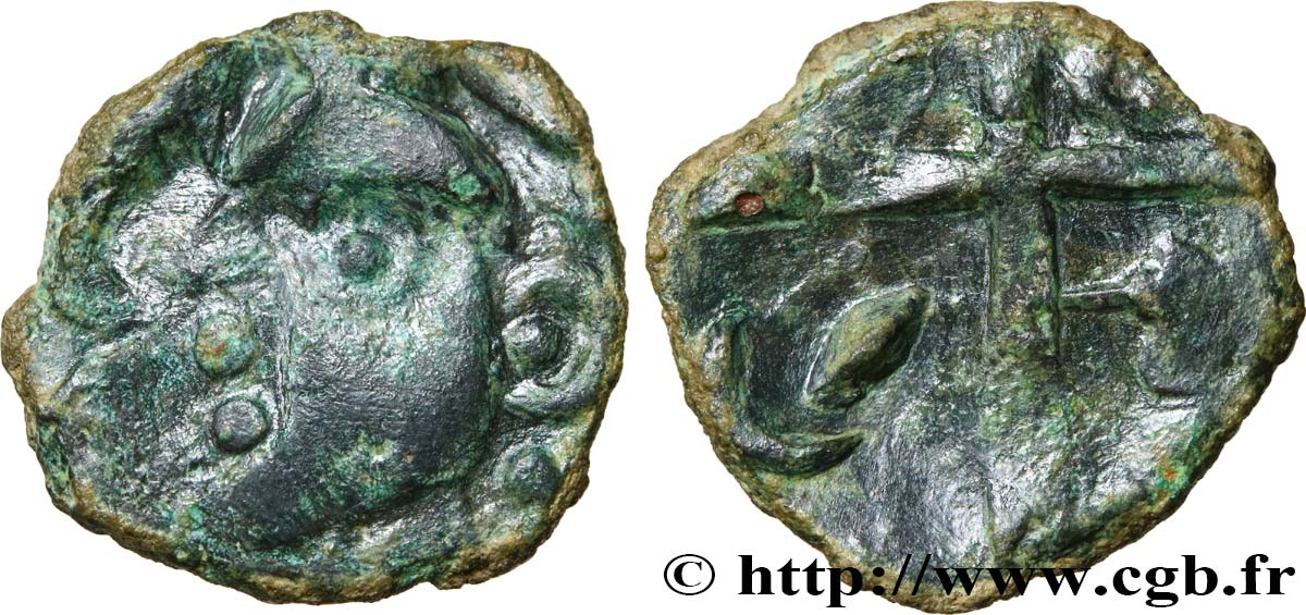 GALLIA - SUDOVESTE DELLA GALLIA - VOLCÆ TECTOSAGES (Regione di Tolosa) Bronze “à la tête cubiste” q.BB