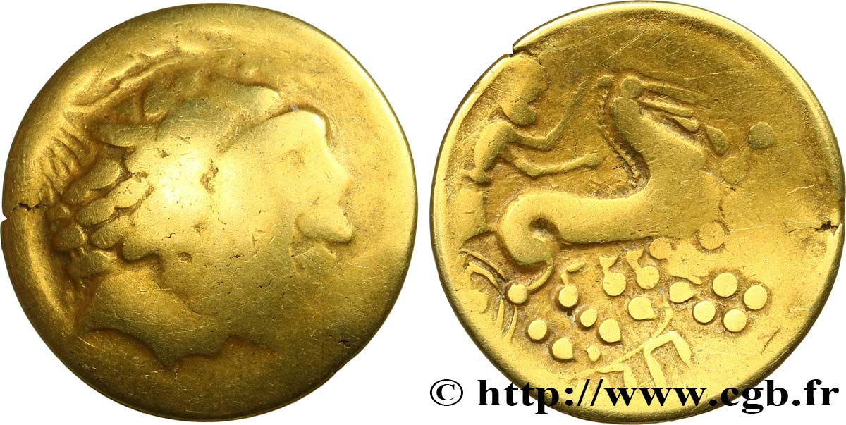 TRÉSOR DE TAYAC - GIRONDE Statère dégénéré du type de Tayac TB+