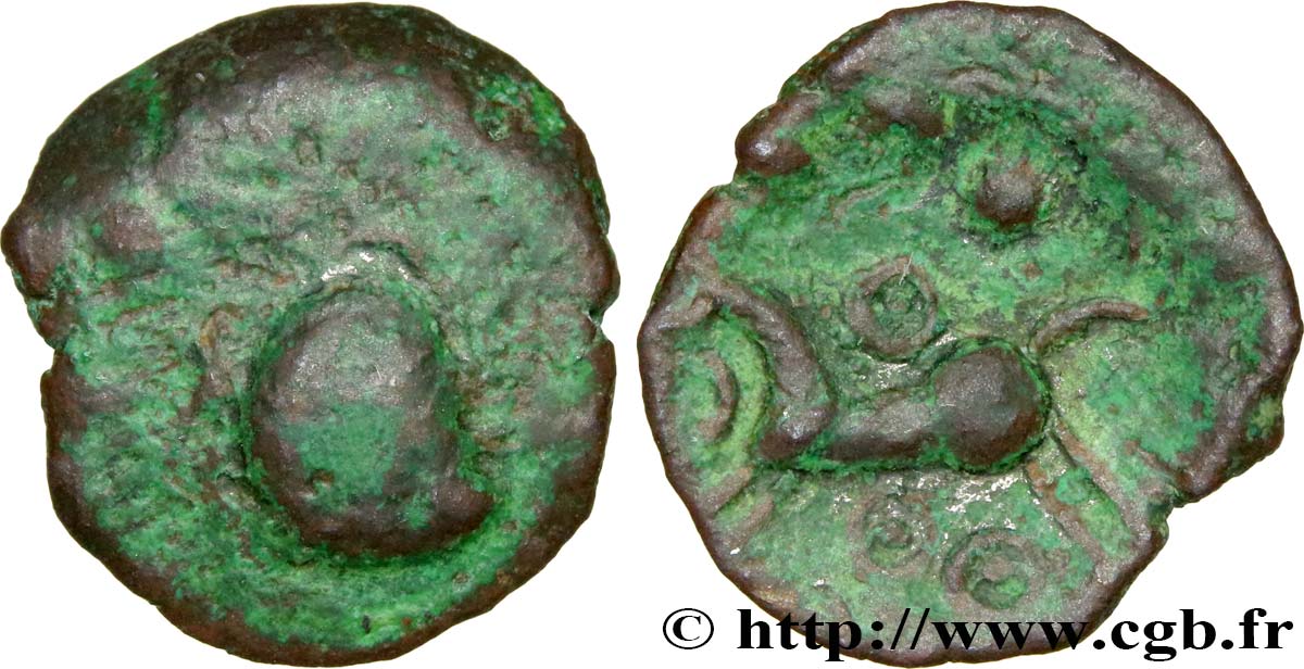GALLIA BELGICA - REMI (Regione di Reims) Bronze au cheval et aux annelets MB/q.BB