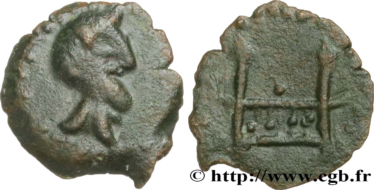 GALLIA BELGICA - BELLOVACI (Area of Beauvais) Bronze, imitation de l autel de Lyon, “type de Vendeuil-Caply” AU