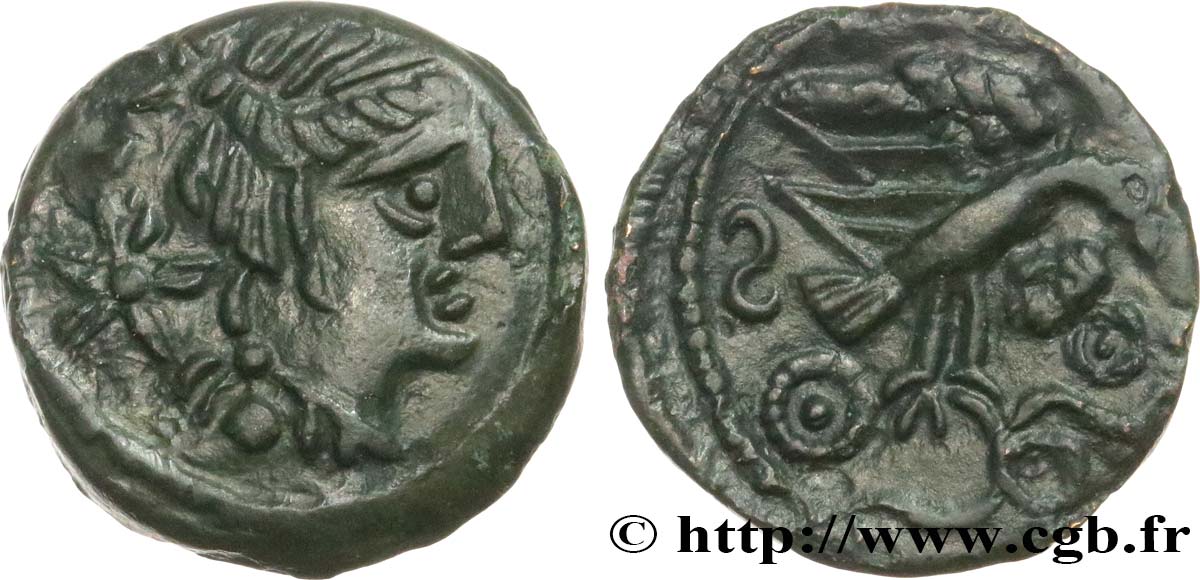 GALLIA - CARNUTES (Región de la Beauce) Bronze “à l’aigle et au serpent” EBC